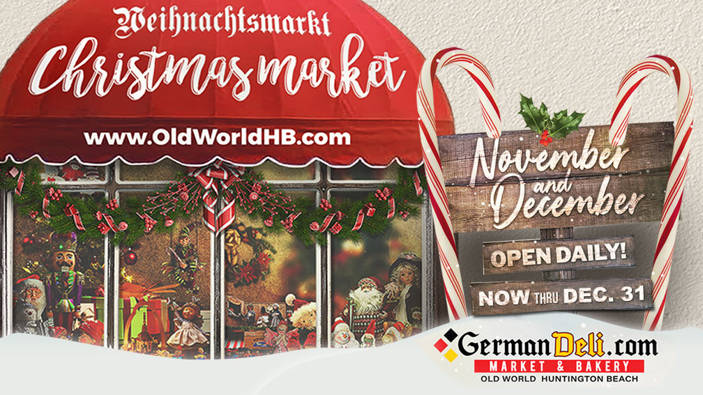 Old World Christmas Market in Huntington Beach, CA