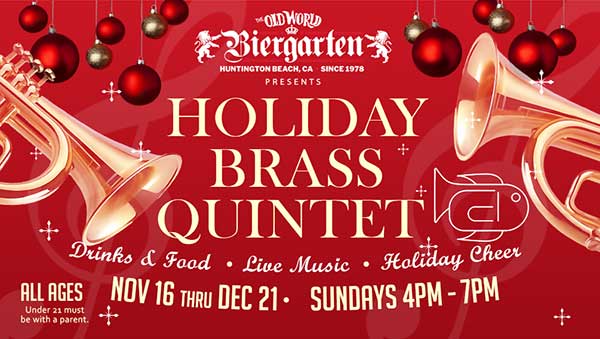 Holiday Brass Quintet 2025 at Old World Biergarten